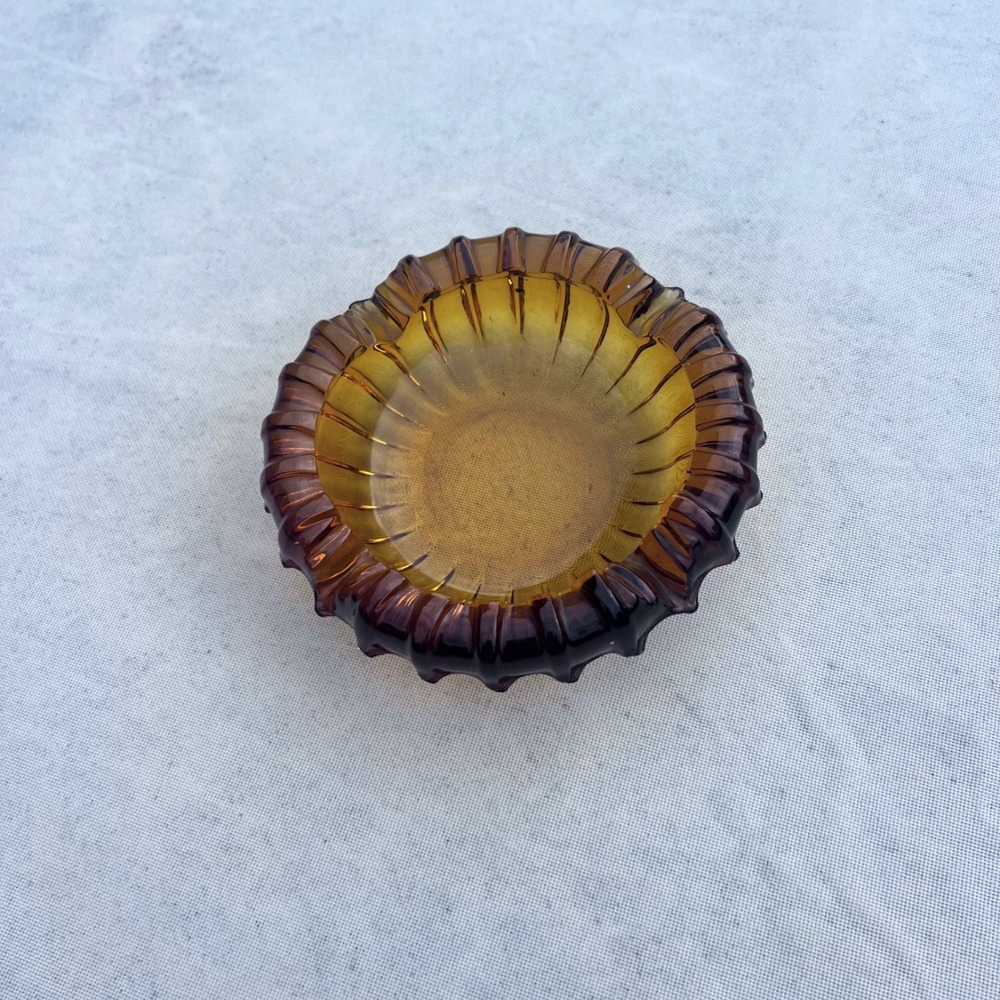 Vintage Amber Ashtray
